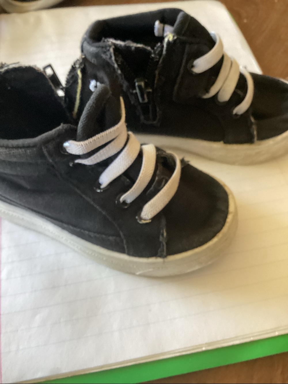 Nike Kids Black and Pink Athletic Sneakers - Picture 8 of 9